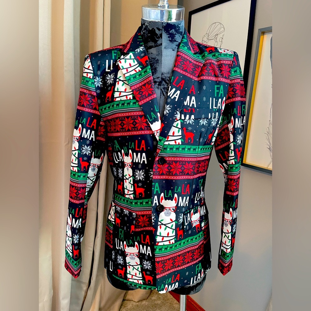 UNISEX CHRISTMAS BLAZER WITH LIGHTS